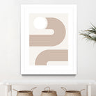Beige Arc Poster by Elena Ristova on GIANT ART - abstract abstract