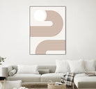Beige Arc Poster by Elena Ristova on GIANT ART - abstract abstract