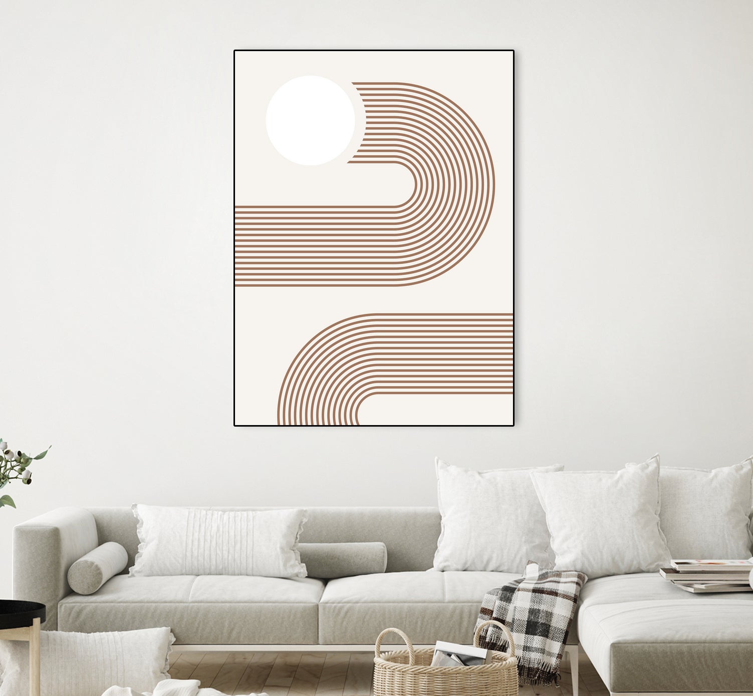 Beige Arc Poster by Elena Ristova on GIANT ART - abstract abstract