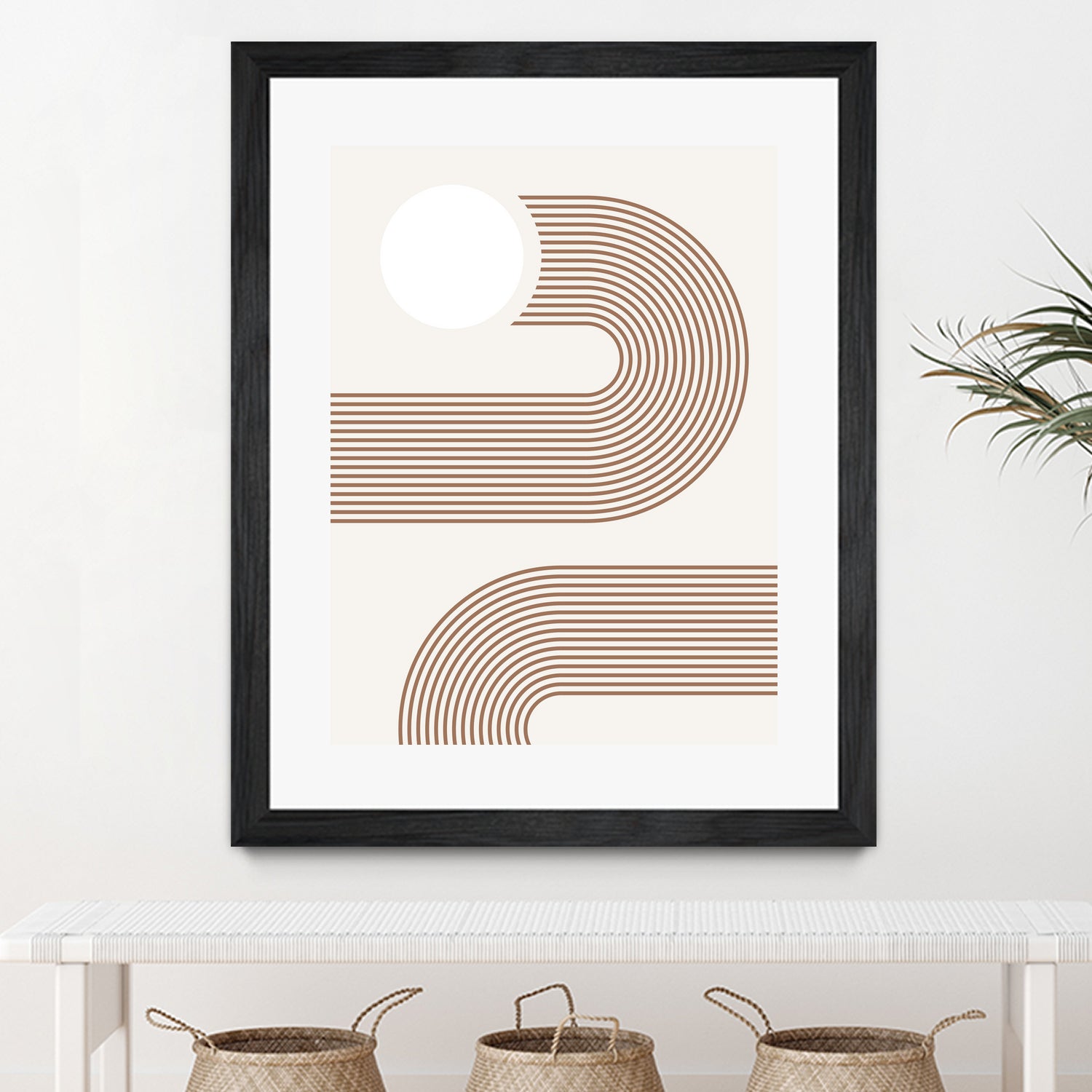 Beige Arc Poster by Elena Ristova on GIANT ART - abstract abstract
