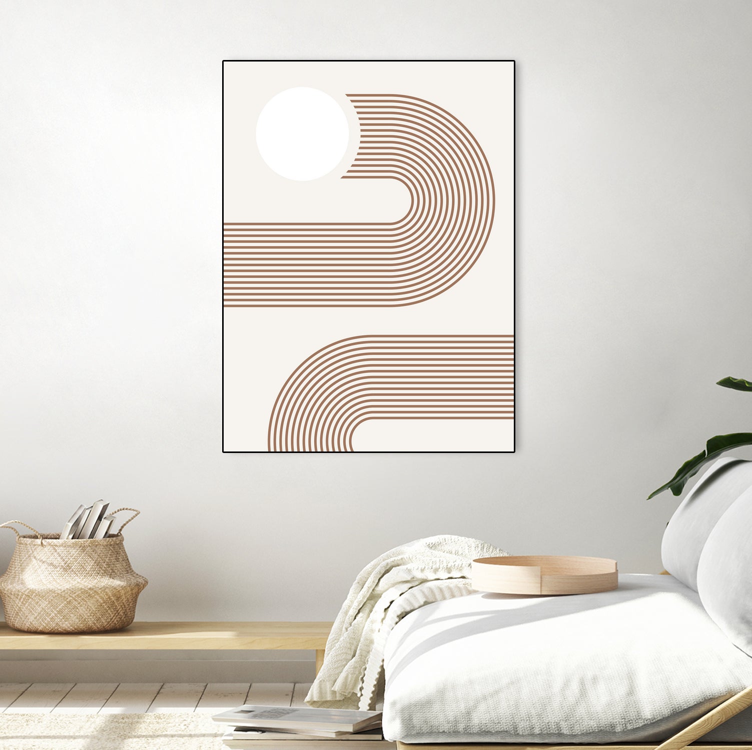 Beige Arc Poster by Elena Ristova on GIANT ART - abstract abstract
