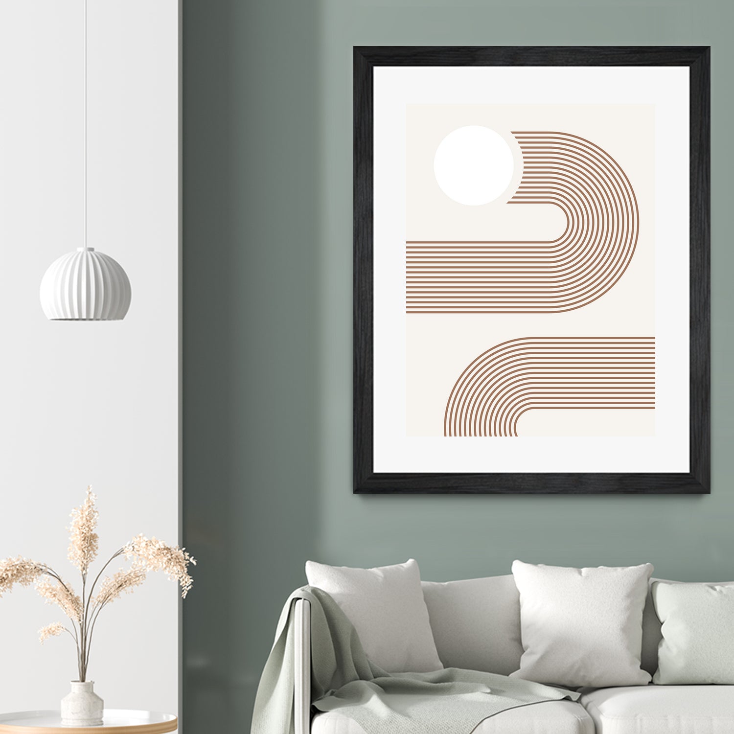 Beige Arc Poster by Elena Ristova on GIANT ART - abstract abstract