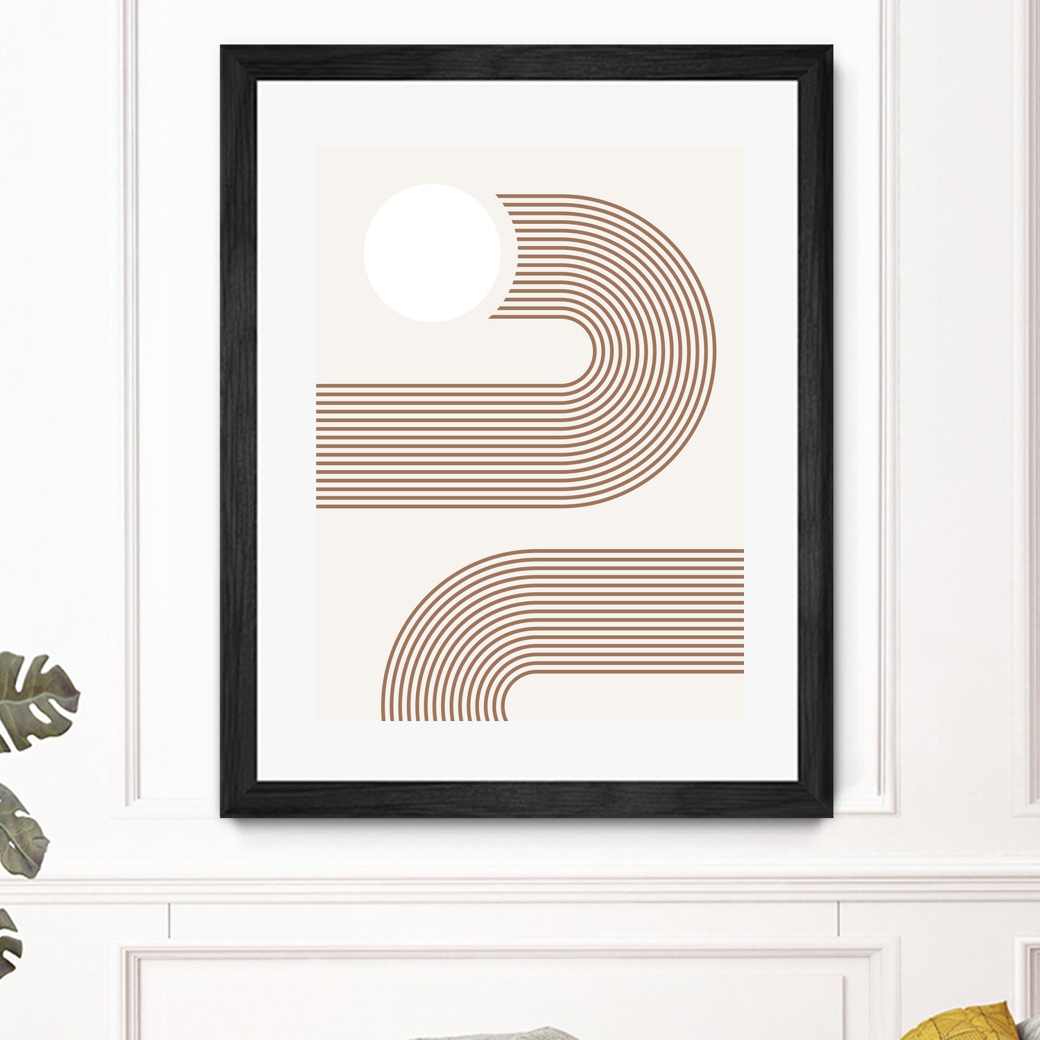 Beige Arc Poster by Elena Ristova on GIANT ART - abstract abstract