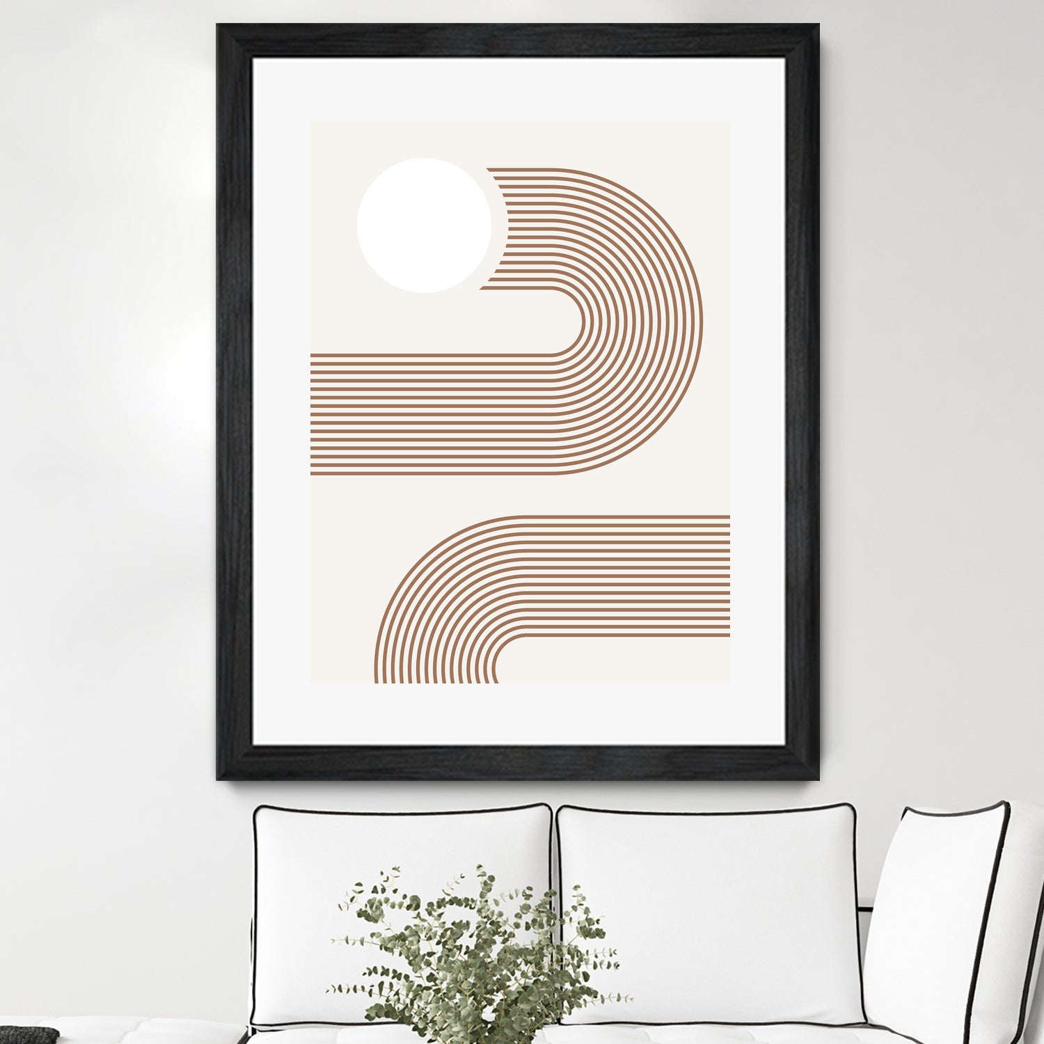Beige Arc Poster by Elena Ristova on GIANT ART - abstract abstract
