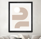Beige Arc Poster by Elena Ristova on GIANT ART - abstract abstract