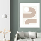 Beige Arc Poster by Elena Ristova on GIANT ART - abstract abstract