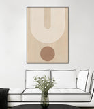 Beige Arc Poster by Elena Ristova on GIANT ART - abstract abstract