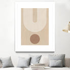 Beige Arc Poster by Elena Ristova on GIANT ART - abstract abstract
