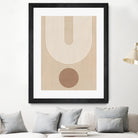 Beige Arc Poster by Elena Ristova on GIANT ART - abstract abstract
