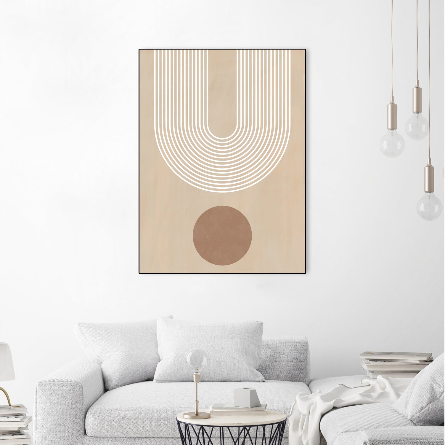 Beige Arc Poster by Elena Ristova on GIANT ART - abstract abstract