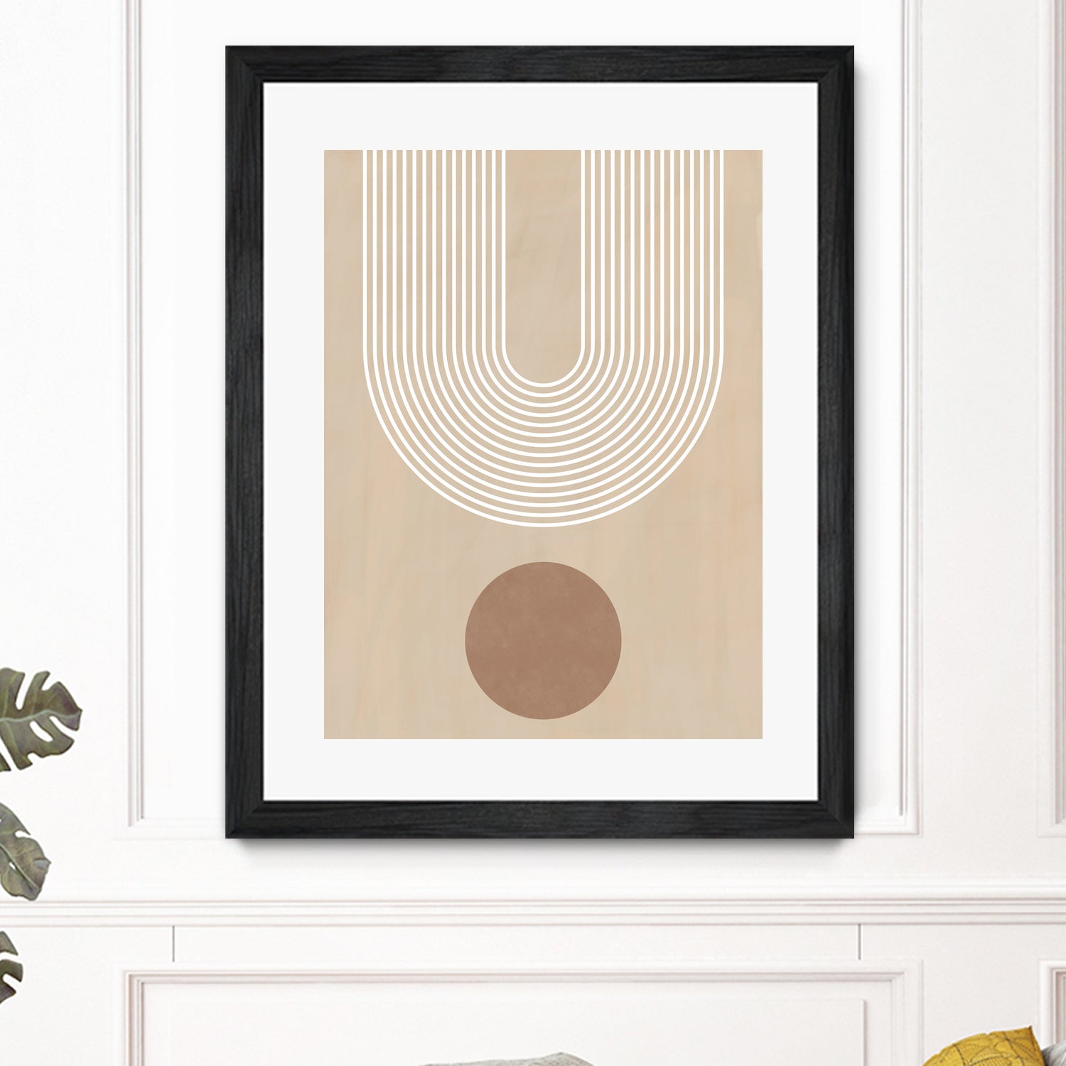 Beige Arc Poster by Elena Ristova on GIANT ART - abstract abstract
