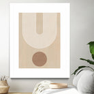 Beige Arc Poster by Elena Ristova on GIANT ART - abstract abstract