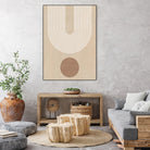 Beige Arc Poster by Elena Ristova on GIANT ART - abstract abstract