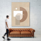 Neutral Semicircles Poster by Elena Ristova on GIANT ART - abstract abstract