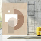 Neutral Semicircles Poster by Elena Ristova on GIANT ART - abstract abstract
