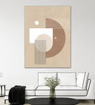Neutral Semicircles Poster by Elena Ristova on GIANT ART - abstract abstract