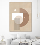 Neutral Semicircles Poster by Elena Ristova on GIANT ART - abstract abstract