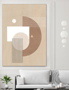 Neutral Semicircles Poster by Elena Ristova on GIANT ART - abstract abstract