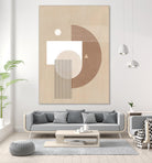 Neutral Semicircles Poster by Elena Ristova on GIANT ART - abstract abstract