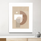 Neutral Semicircles Poster by Elena Ristova on GIANT ART - abstract abstract