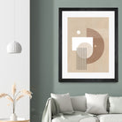 Neutral Semicircles Poster by Elena Ristova on GIANT ART - abstract abstract