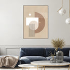 Neutral Semicircles Poster by Elena Ristova on GIANT ART - abstract abstract