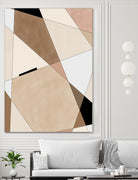 Geometric Beige art No.1 by Elena on GIANT ART - illustration beige