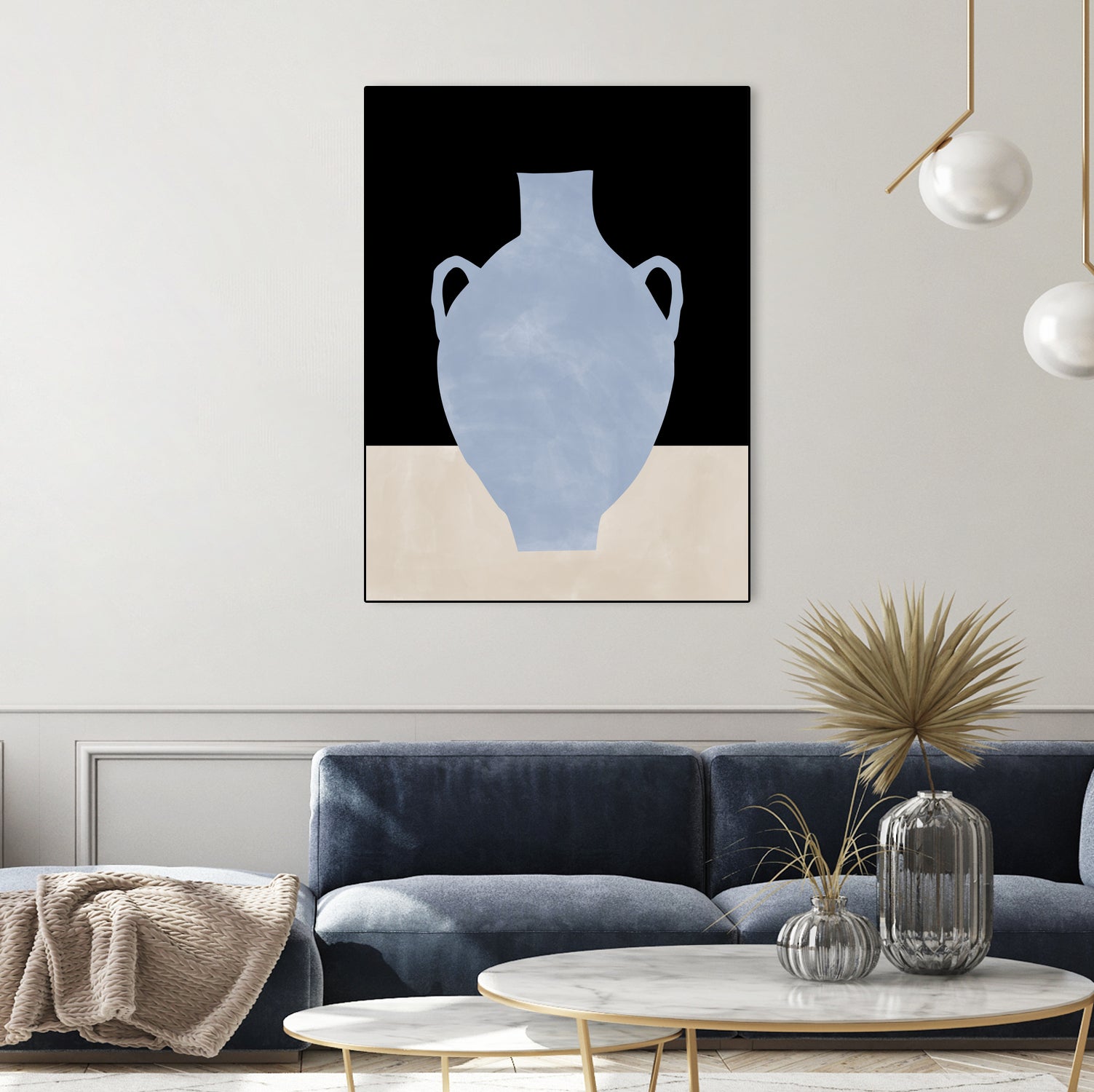3x4 Aspectratio  Indigo34 by Elena on GIANT ART - illustration vase