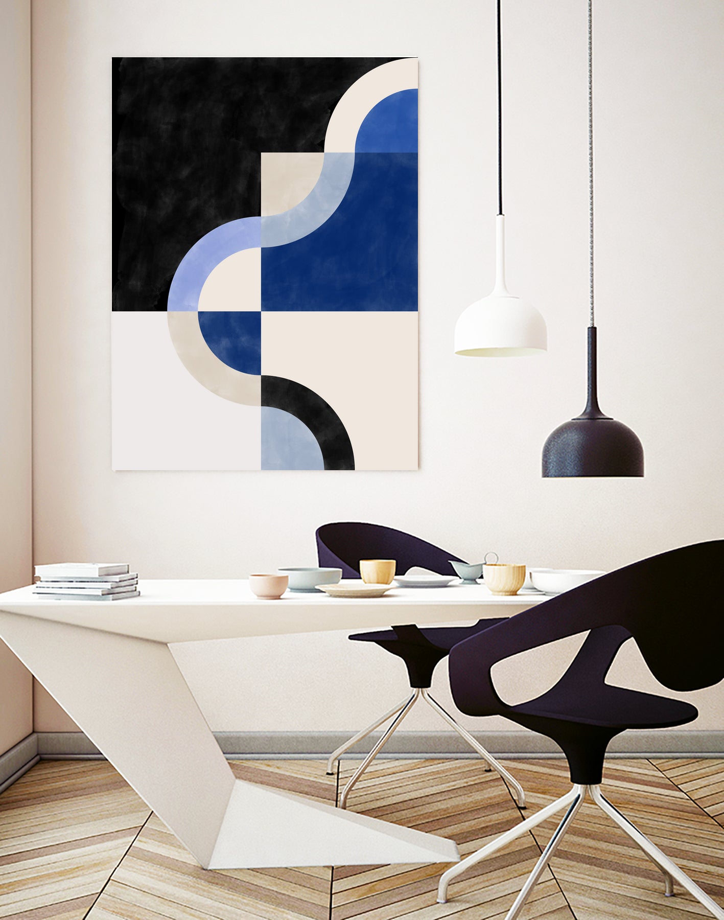 Curved Harmony by Elena Ristova on GIANT ART - abstract abstract