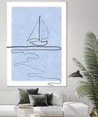Sail Line Serenity by Elena Ristova on GIANT ART - abstract minimalist line art
