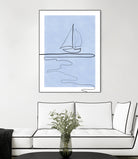 Sail Line Serenity by Elena Ristova on GIANT ART - abstract minimalist line art
