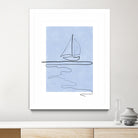 Sail Line Serenity by Elena Ristova on GIANT ART - abstract minimalist line art