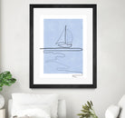 Sail Line Serenity by Elena Ristova on GIANT ART - abstract minimalist line art