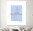Sail Line Serenity by Elena Ristova on GIANT ART - abstract minimalist line art