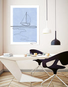 Sail Line Serenity by Elena Ristova on GIANT ART - abstract minimalist line art