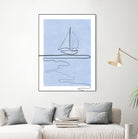 Sail Line Serenity by Elena Ristova on GIANT ART - abstract minimalist line art