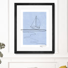 Sail Line Serenity by Elena Ristova on GIANT ART - abstract minimalist line art