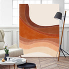 Layered Bands In Earthy Tones by Elena Ristova on GIANT ART - abstract abstract