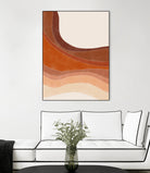 Layered Bands In Earthy Tones by Elena Ristova on GIANT ART - abstract abstract