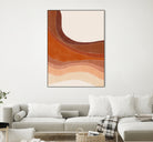 Layered Bands In Earthy Tones by Elena Ristova on GIANT ART - abstract abstract
