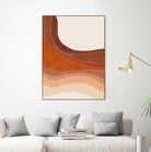 Layered Bands In Earthy Tones by Elena Ristova on GIANT ART - abstract abstract