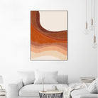Layered Bands In Earthy Tones by Elena Ristova on GIANT ART - abstract abstract