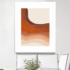 Layered Bands In Earthy Tones by Elena Ristova on GIANT ART - abstract abstract