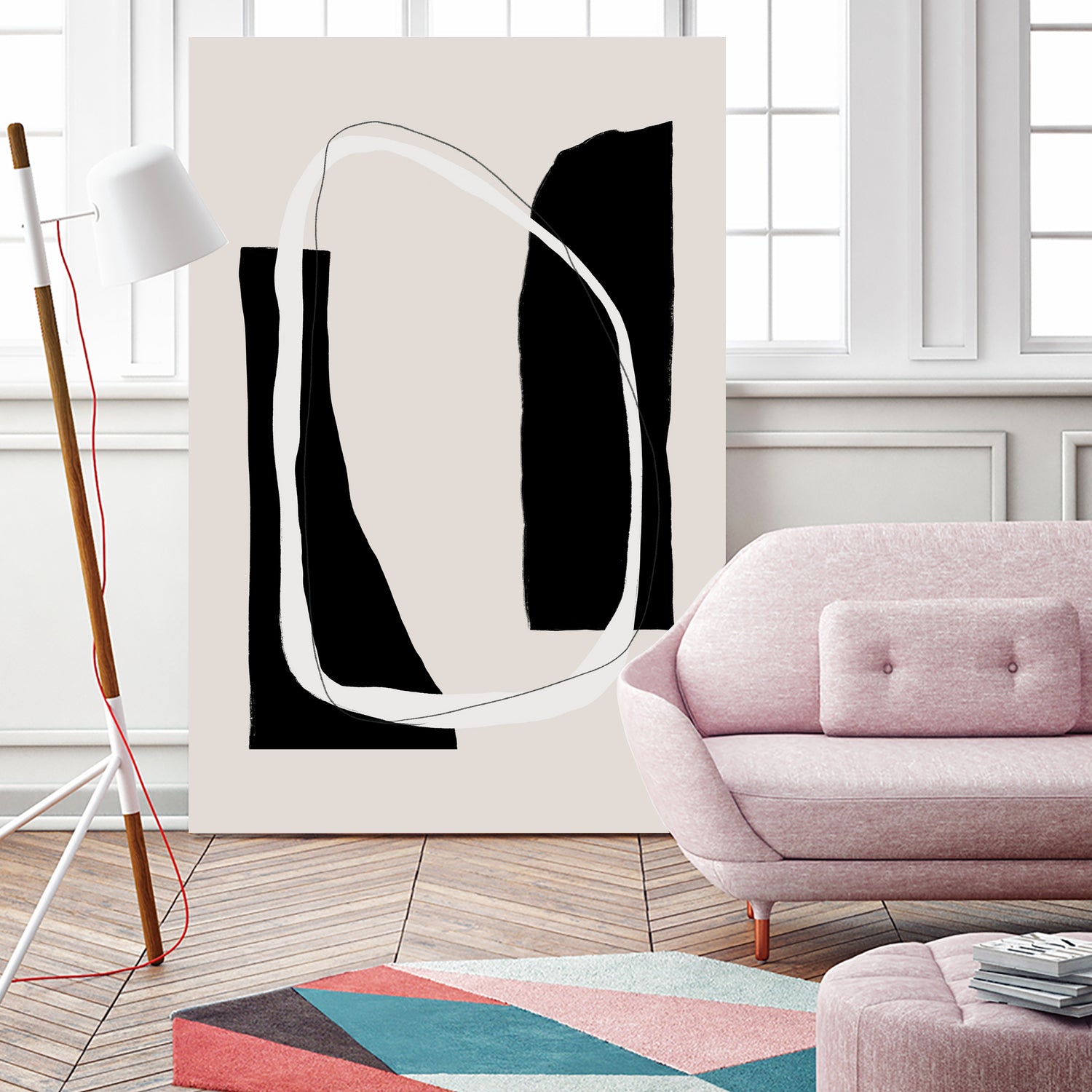 Monochrome Geometric Shapes by uplusmestudio on GIANT ART - minimalist art abstract minimalist art