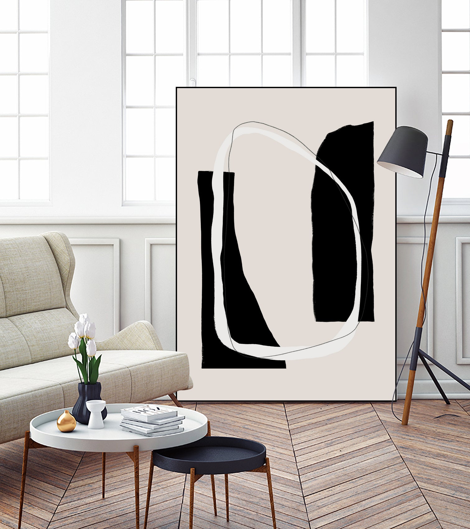 Monochrome Geometric Shapes by uplusmestudio on GIANT ART - minimalist art abstract minimalist art