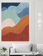 Colorful Wave Scape by Elena Ristova on GIANT ART - abstract abstract