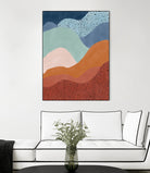 Colorful Wave Scape by Elena Ristova on GIANT ART - abstract abstract