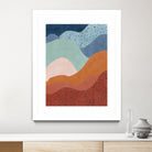 Colorful Wave Scape by Elena Ristova on GIANT ART - abstract abstract