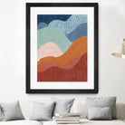 Colorful Wave Scape by Elena Ristova on GIANT ART - abstract abstract