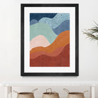 Colorful Wave Scape by Elena Ristova on GIANT ART - abstract abstract